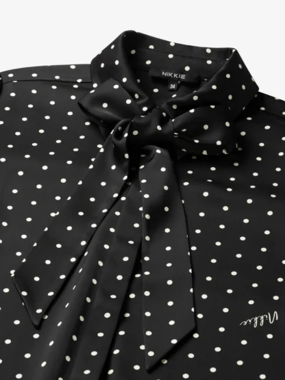 Nikkie X Anna Nooshin Halych Satin Blouse Black - Afbeelding 4