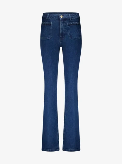 Fifth House Gina Flared Jeans Met Gevlochten Detail