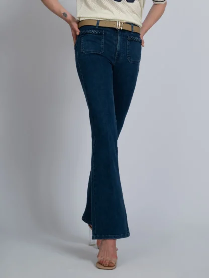 Fifth House Gina Flared Jeans Met Gevlochten Detail - Afbeelding 2