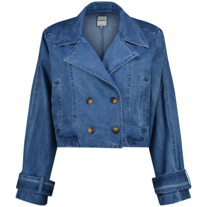 Raizzed Janine Light Blue Stone Trench Coat - Afbeelding 3