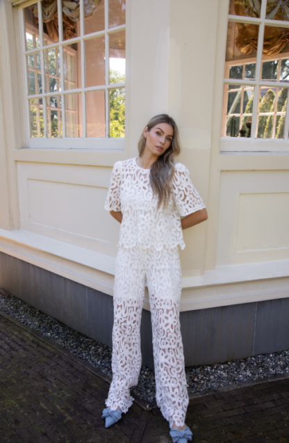 Amaya Amsterdam - Meggan Blouse Off White - Afbeelding 2