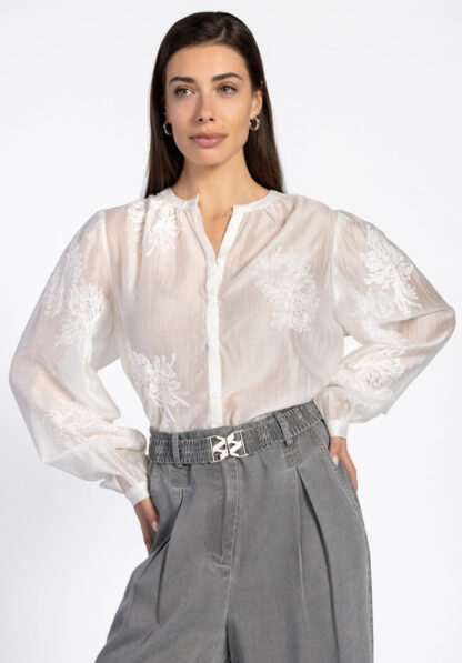 Aaiko - Yna Blouse Wit - Afbeelding 3