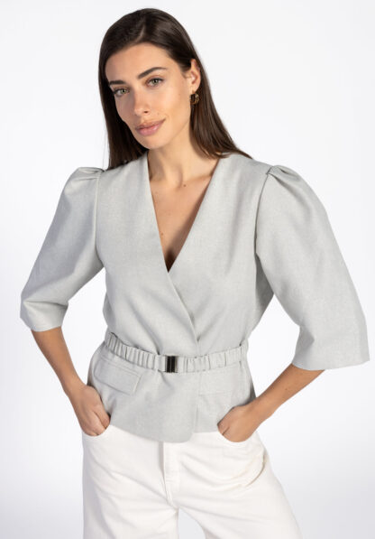 Aaiko- Sarah Top Zilver - Afbeelding 2