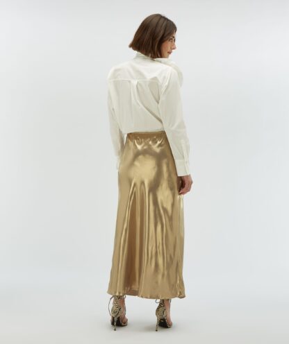 Josh V Leona High Waist Fitted Rok Gold - Afbeelding 3