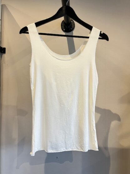 Trust - Top Wit Glitter Randje One size