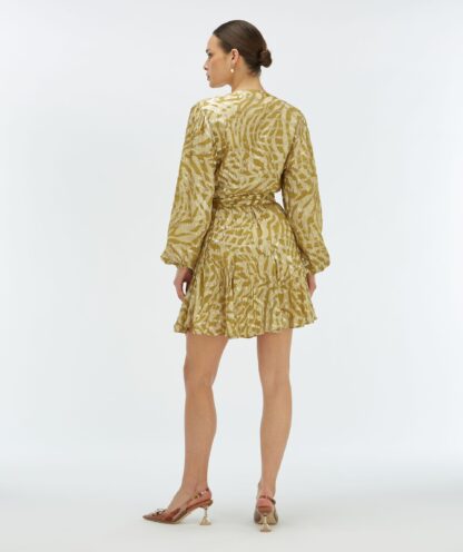Josh V Aliya Overslasjurk Met Lurex - Afbeelding 3