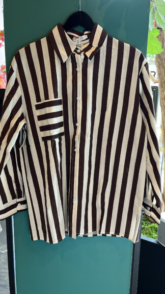 Trust Blouse Jip Bruin/Wit