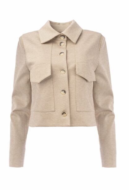 TQ Amsterdam Jacket FleurK Punta Twill Beige