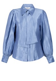 Aaiko Veronne  Shimmer Blouse Blauw