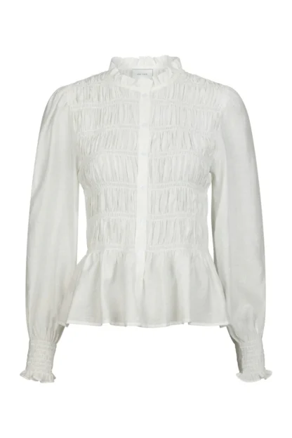 Neo Noir Mocca Smock  Wit