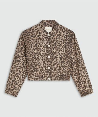 Josh V Nadine Bomber Jacket leopard print